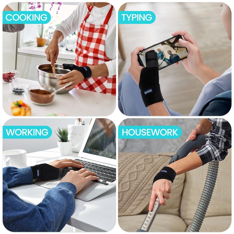 Trigger Thumb Splint - Thumb Spica Support Brace Stabilizer for