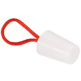 TOP-VIGOR 1Pc Rubber Tapered Plug, 13mm to 17mm Solid Bathtub Bungs Stopper with Handle, Tapered Lab Seal Rubber Stoppers Test Tube Bungs for Test Tubes, Water Pipe, Drainage Hole, White