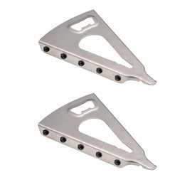 Jar Opener, Stainless Steel Multi-Purpose Cap Opener Beer, Beverage Can Home Restaurant Bar Gadget Convenient, Labor-Saving Bottle Opener For Weak,Senior, Arthritis Hands (Silver 2 Pcs)