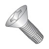 18-8 Stainless Steel Thread Cutting Screw, Plain Finish, 82 Degree Flat Head, Phillips Drive, Type F, #10-24 Thread Size, 1-1/2" Length (Pack of 25)