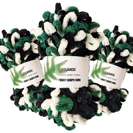 DDL&HEXI 3 of Loop Yarn Finger Knitting Yarn (103)