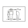 Wall Connector Black TM 72 EXC for Air Conditioning Duct