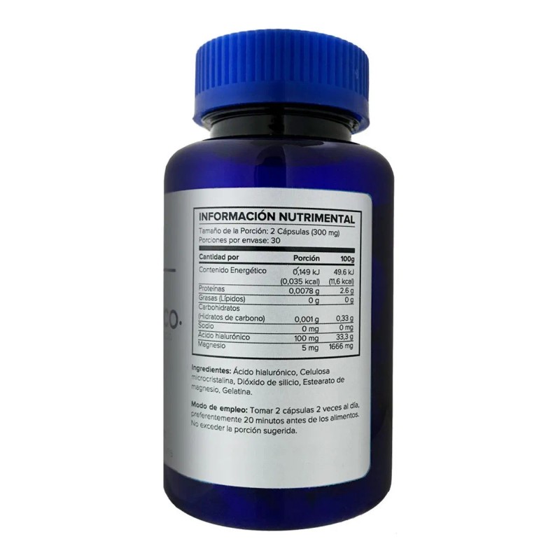 5h8 Ácido Hilaurónico 100mgs 60 Cápsulas Con 5mgs Magnesio Sabor