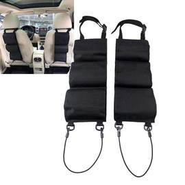 2pcs Car SUV Rear Seat Door Tactical Shoulder Bag Organizer Storage Hunting Bag Black