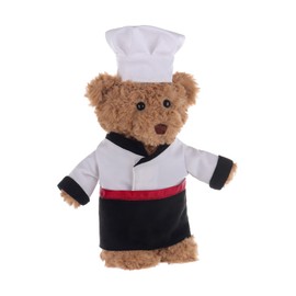 Apricot Lamb Chefkoch Bär Plüschtiere für Kinder, weiche niedliche Kuscheltier für Baby Mädchen und Jungen, Flauschige Bär Braun 28 cm