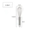 Whisk, 6 inch whisk small for mixing, stirring dough, eggs,