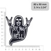 Rocker Sew-On "See You in Hell" Iron-On Patch Skull Heavy