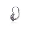 Arete de Gota de Plata de Ley con Imitación de
