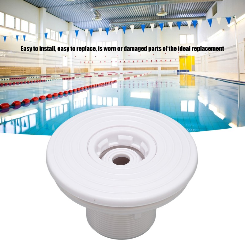 Pool Water Outlet 12cm White Swimming Pool Drain Water Inlet