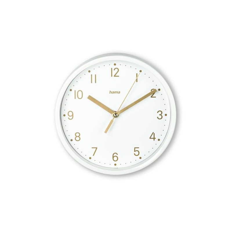 Hama Table Clock (Clock without Ticking Noises, Analogue, Small Standing