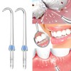 2Pcs Curved Replacement Heads for Flosser,Refill Heads Compatible with Water