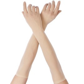 BAERU Cosplay, Stocking Gloves, Long Gloves, Stockings, Costume, Gloves, Cosplay, Arm Cover, beige_1set