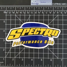 SPECTRO Performance Oil Decal -  Motorcycle Racing Advertisement Sticker