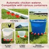 Tibaebe Chicken Waterer Cups, 8 Pack Red Automatics Chicken Waterer,