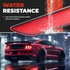 HECASA Side Marker Light Compatible with 2015-2023 Ford Mustang Rear