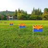 Newperlite Arizona Stick Flag Small Mini Hand Held Flags -