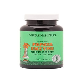 NaturesPlus Papaya Enzyme - 6 mg Papain - All Natural Digestive Aid Supplement, Contains Amylase & Protease - 360 Chewable Tablets (360 Servings)