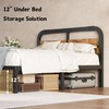 ZIYOO 14'' Queen Bed Frame with Headboard, Heavy Duty Platform