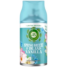Air Wick Spring Breeze & Island Vanilla Scent Automatic Air Freshener 8.5 Oz 4pk