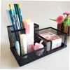 TEHAUX Metal Mesh Desk Organizer Sturdy Storage Case for Office