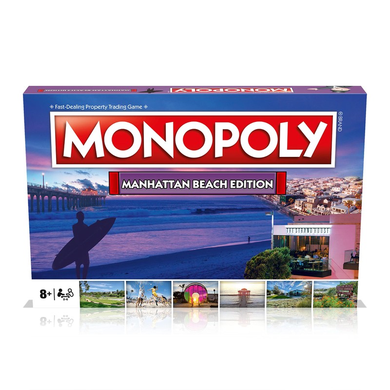 Monopoly Board Game Manhattan Beach Edition: 2-6 Players Family Board