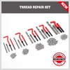 Metric Helicoil Thread Repair Kit: 131-Piece Heli Coil HSS Drills