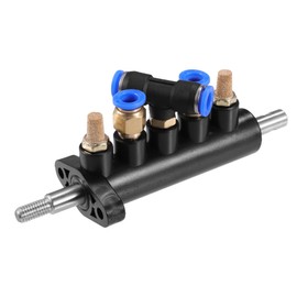 VekAuto Air Control Valve Foot Pedal, 6.10"x2.05"x2.40" Tire Tyre Changer Machine Parts Universal for Car Tire Change Durable Metal Black