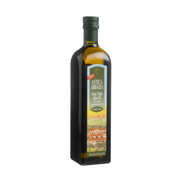 Mantova Extra Virgin Olive Oil Antica Abbazia, 25.5-Ounce Bottles (Pack of 2)