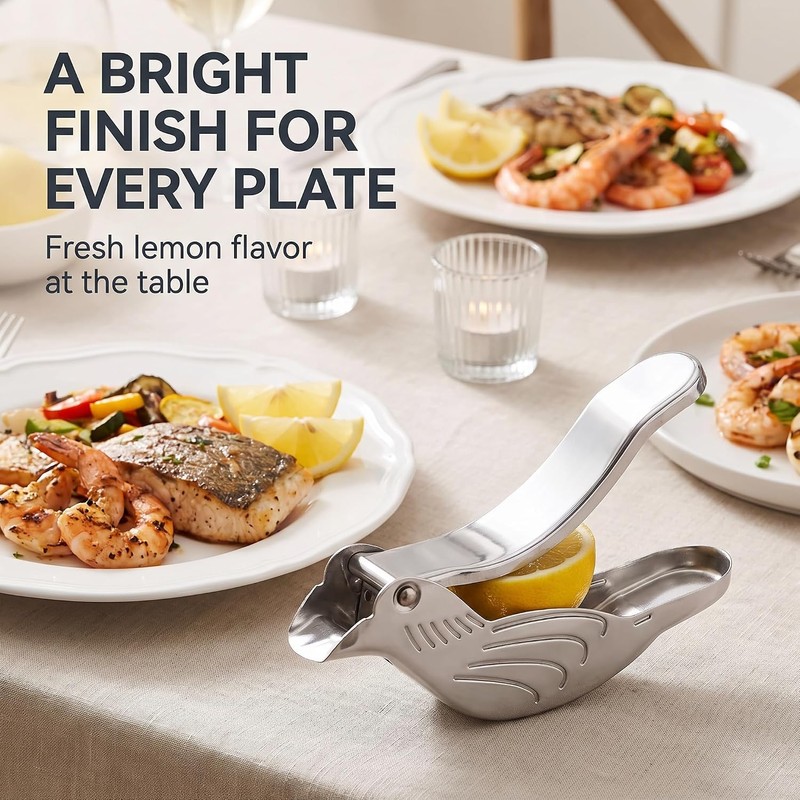 Stainless Steel Lemon Manual Lemon Juicer Squeezer Bird Shape Lemon