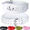 AZLIV AZ710 MF Leather Training Belt, Durable, Lightweight, Soft (White,