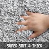 Yimobra Fluffy Toilet Rugs U Shaped, Shaggy Soft Comfortable Non