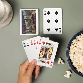 Lantern Press Greetings from Detroit, Michigan (Blue/White Trim) (52 Playing Cards, Poker Size Card Deck with Jokers)