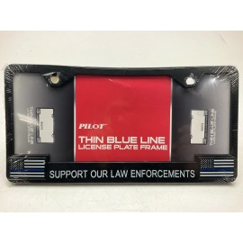 Pilot WL818 Support Law Enforcement With Police Blue Line License Plate Frame