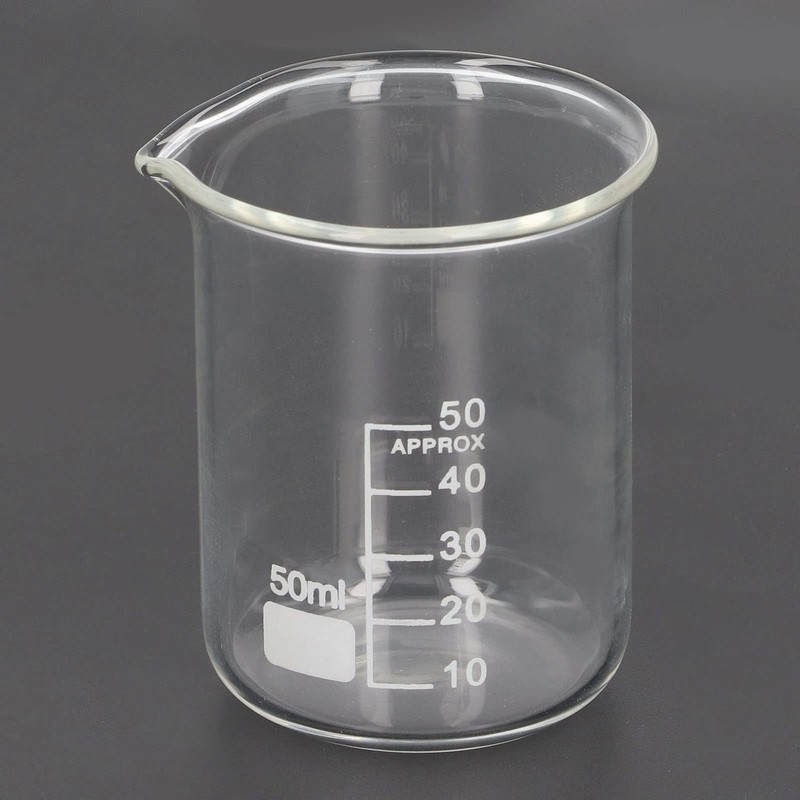 Pack of 10 Laboratory Glass Beakers 50 ml Beakers Experimental