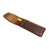 Chestnut Leather Pen Holder, Triple Pen Holder, Leather Pen Case,