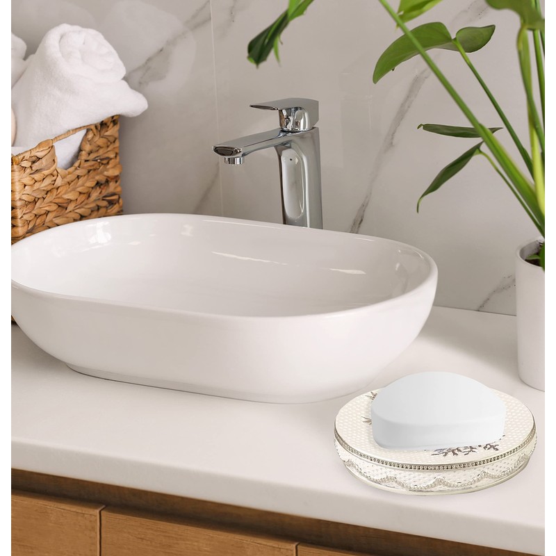 Popular Bath Capri, jabonera, Beige