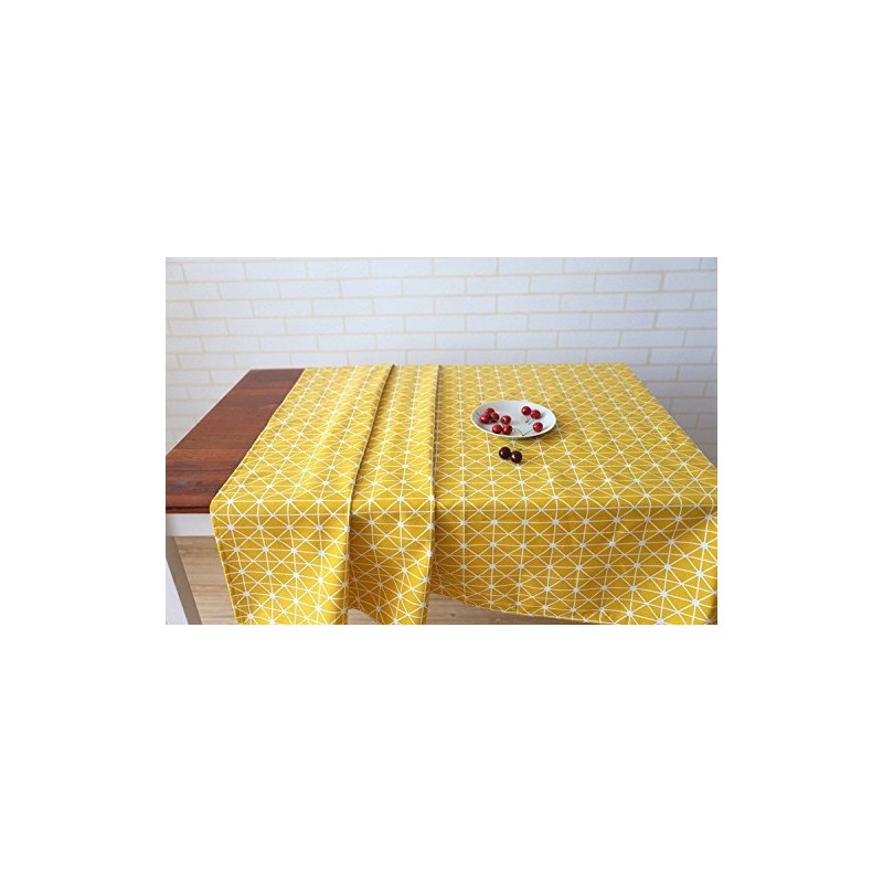 meioro Table Cloth, Rectangular Tablecloth, Cotton Linen Table Cover, Simple