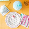 Daydream Society Frenchie Striped - Small Paper Plates with Cobalt