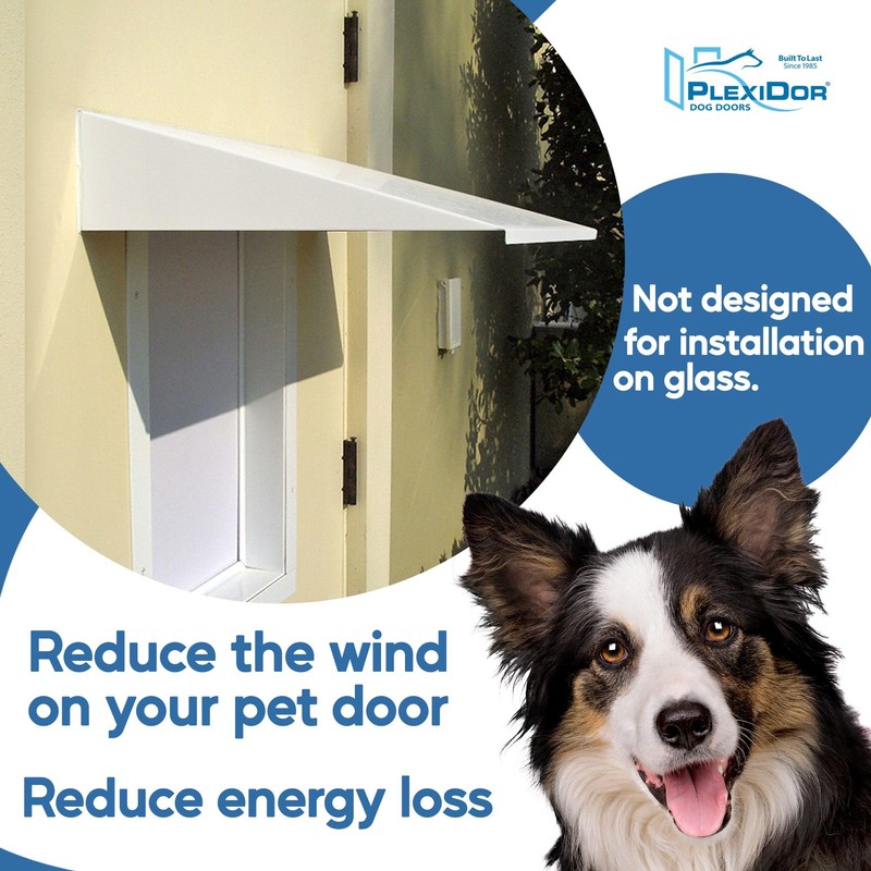 Plexidor Performance Pet Doors Universal Pet Door Awning - Door