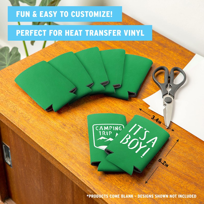 Current Co. Slim Can Beverage Insulator (Kelly Green) 14-Pack