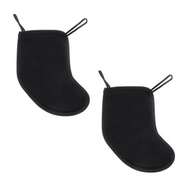 FarBoat 2 Pcs Violin Chinrest Pad 1/2 1/4 Cotton Chin Rest Cover Violin Shoulder to Practice Better, Black