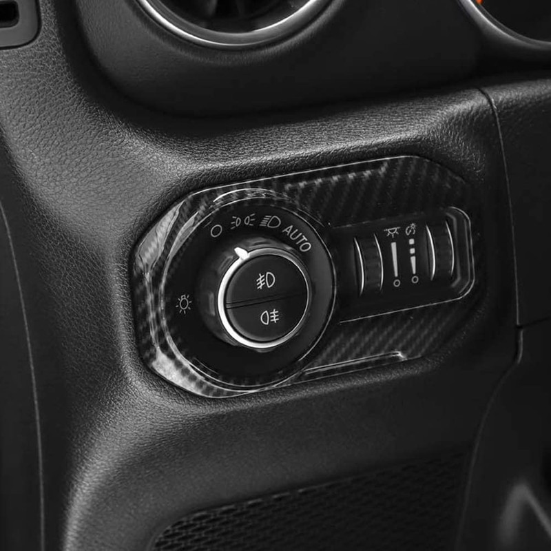 Riloer Car Interior Modification Headlight Bulb Switch Cover Trim for