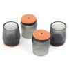 4-Piece Round Translucent Felt Chair Leg Caps Fits 23mm 2ea