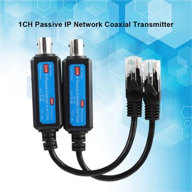 1Pair 10/100Mbps 1CH Extender Receiver Passive IP Coaxial Network Transmitter for NVR IP Camera