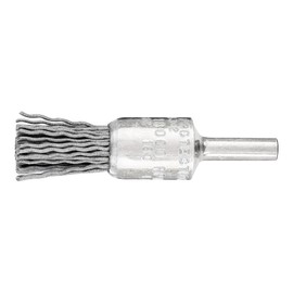 PFERD Brush Brush Untwisted PBU | Diameter 15 mm Shaft Diameter 6 mm SiC Filament Diameter 0.90 | 43298003 - for Straight Sanders, Drills, Bending Shafts