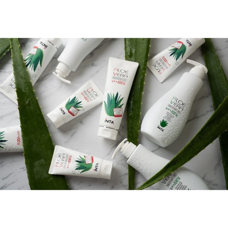 INTA 100% Aloe Vera Recovery Gel 120g, 120ml, Pack of
