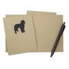 Black Doodle Blank Greeting Card | Handmade Dog Silhouette Notecard