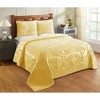 Elegant 100% Cotton 3 Piece Tufted Chenille Bedspread King Size