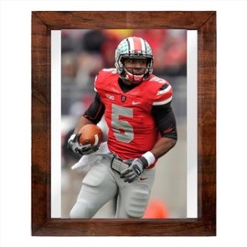 Braxton Miller - 14X17 Full Color Photo Sign With Hand Made Wood Frame PIAP #G687482