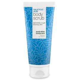 Salicylic Acid Body Scrub for Pimples on the Butt, Back and Chest - Clears Pores and Blemished Skin with Salicylic Acid, Glycolic Acid and Allantoin - BHA & AHA Body Scrub